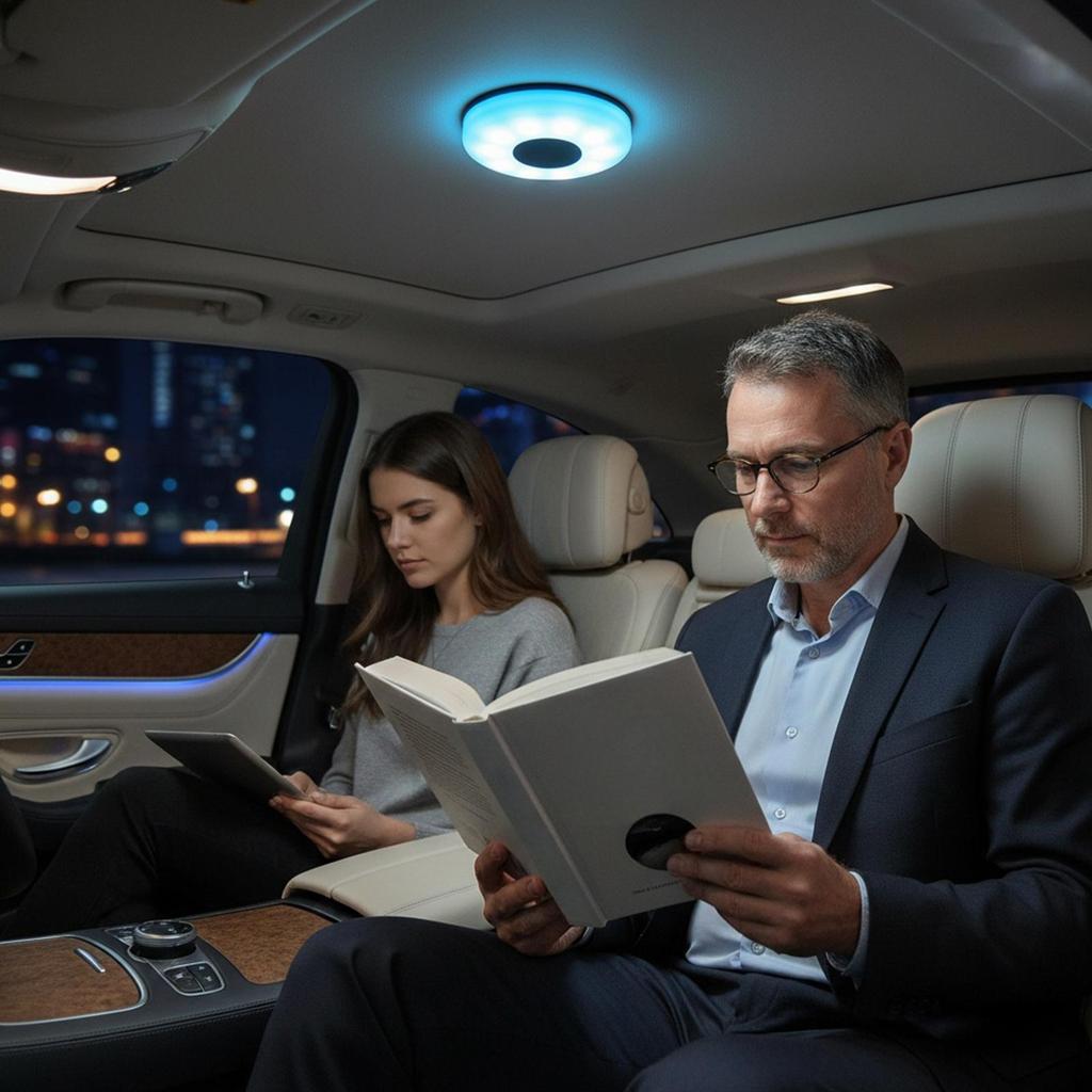 LED Car Lights Interior USB Rechargeable Magnetic Lamp USB Rechargeable Car Ceiling Roof Light For Atmosphere Reading Road Trip