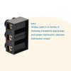 Dual Row Terminal Block 60A Screw Electric Barrier Strip Terminal Base   Electrical Engineering