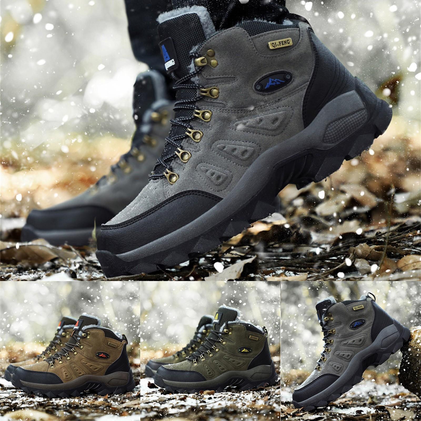 

Теплая утепленная плюшевая походная обувь, женская и мужская зимняя обувь, нескользящая хлопковая обувь