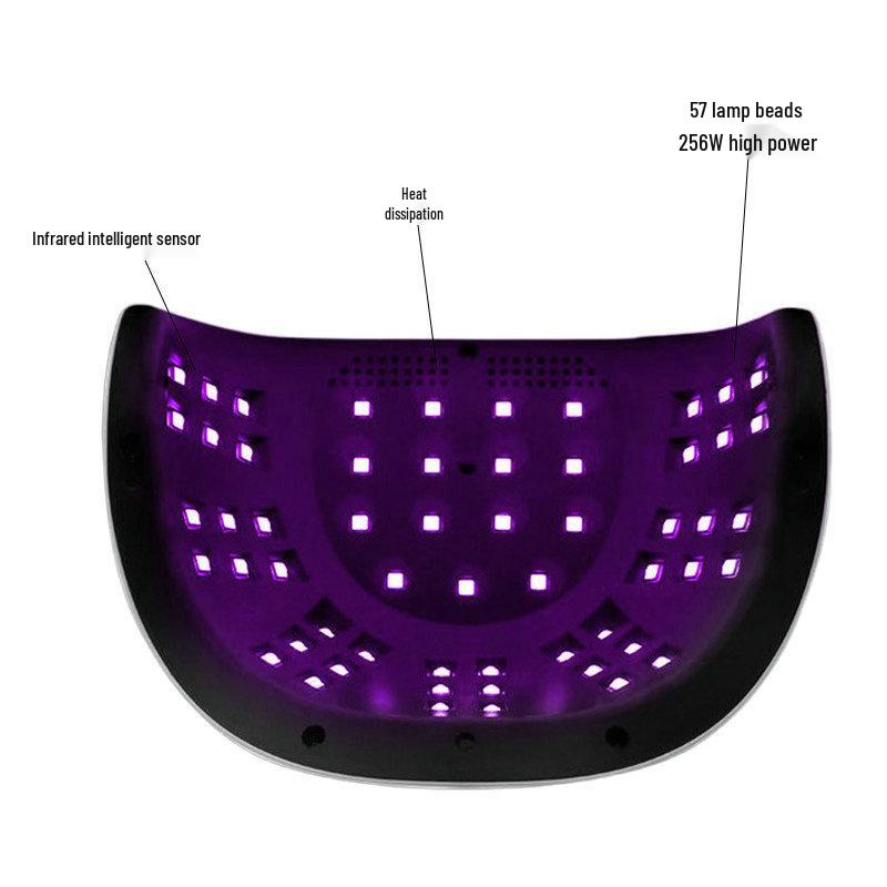 256W High Power UV/LED Dual Light Nail Curing Lamp