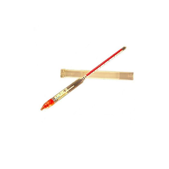Alcoomètre avec thermomètre jusqu'à 30C