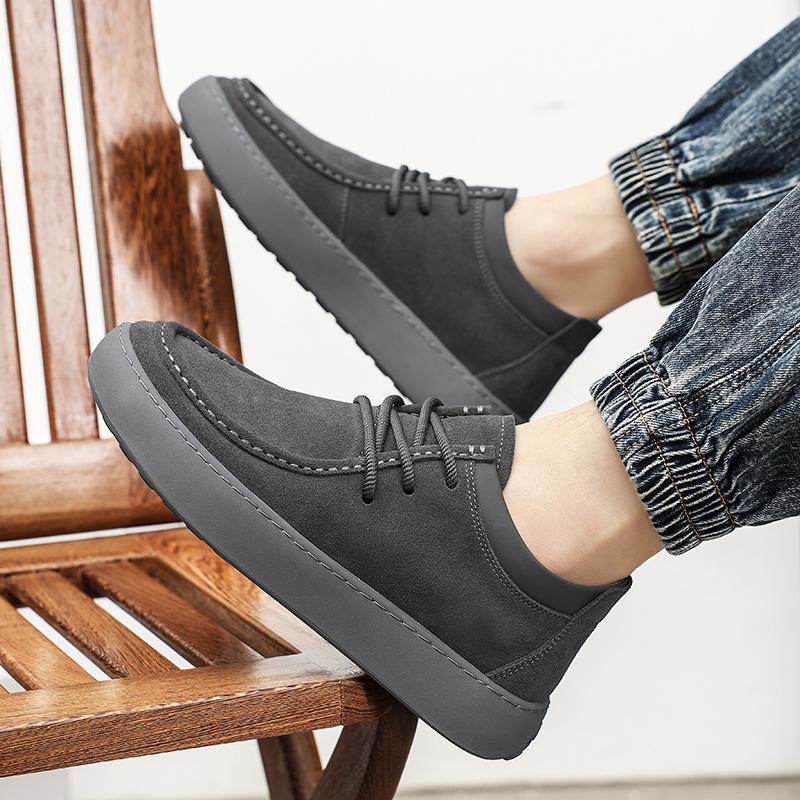 Fashion Men Casual Sneakers Summer Breathable Suede Loafers Classic Handmade Retro Shoe for Men 2024 New Fashion Comfortable Loafers