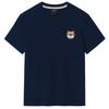 OKSTAR Shiba Inu Embroidered Patch Short Sleeve T-Shirt (Type B)