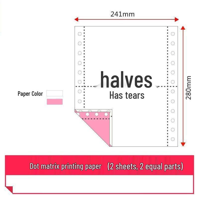 Multi-Part Dot Matrix Printer Paper: Single to Five-Part for Receipts & Delivery Notes.