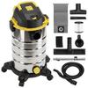 1400W Vacuum Cleaner, 3-in-1 Wet and Dry Vacuum Cleaner with Blowing Mode and 30L Stainless Steel Tank, Silver Tone