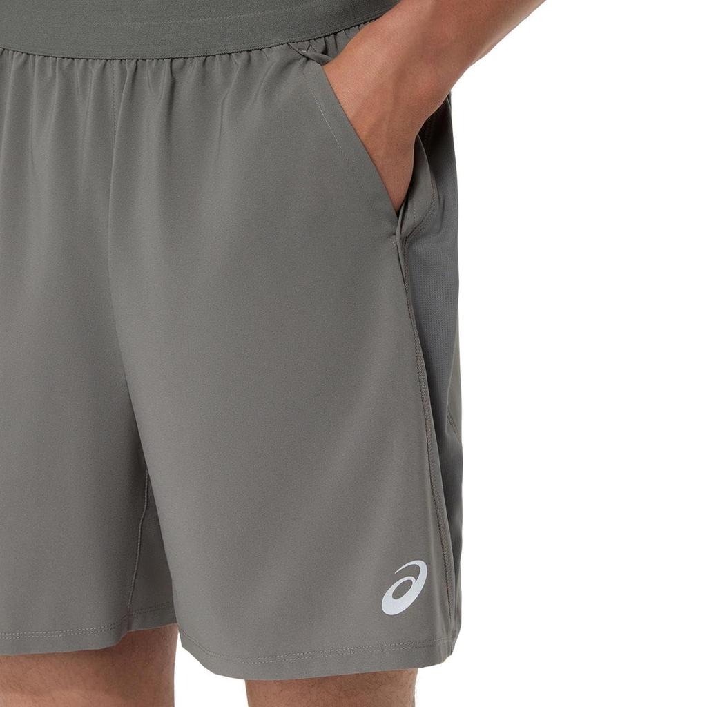 Running Wear ROAD 7IN SHORT 2011D248 020 L [ASICS] Men's (TRUFFLE GREY)