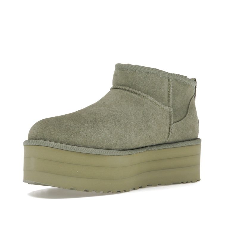 UGG  Classic Ultra Mini Platform Boot Shaded Clover Women Sneakers Green 1135092-SDC