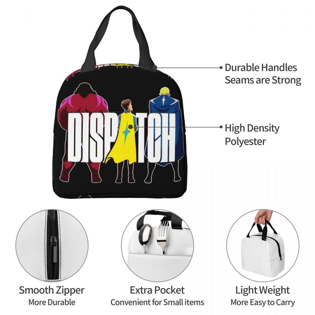 Dispatch Video Game Thermal Insulated Lunch Bag for Picnic Portable Food Bag Thermal Cooler Lunch Boxes