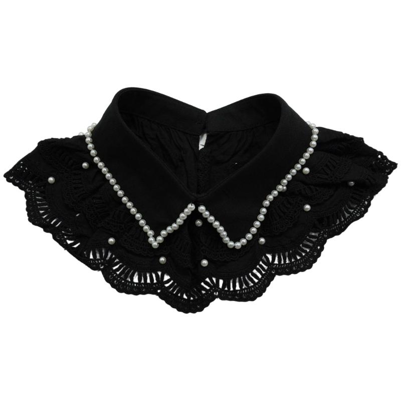Eleganter Abnehmbarer Spitzenkragen Design mit Spreizkragen Dekoratives Accessoire für Kleider und Blusen