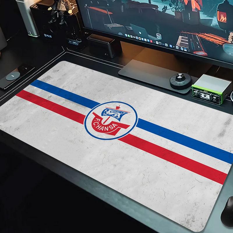 Hansa Fc Badge Large Size Mouse Pad Large Gaming Table Cushion Nonslip Laptop Tablet Big Mousepad Xxl Mat Mini Pc Playmat With Lock Edge