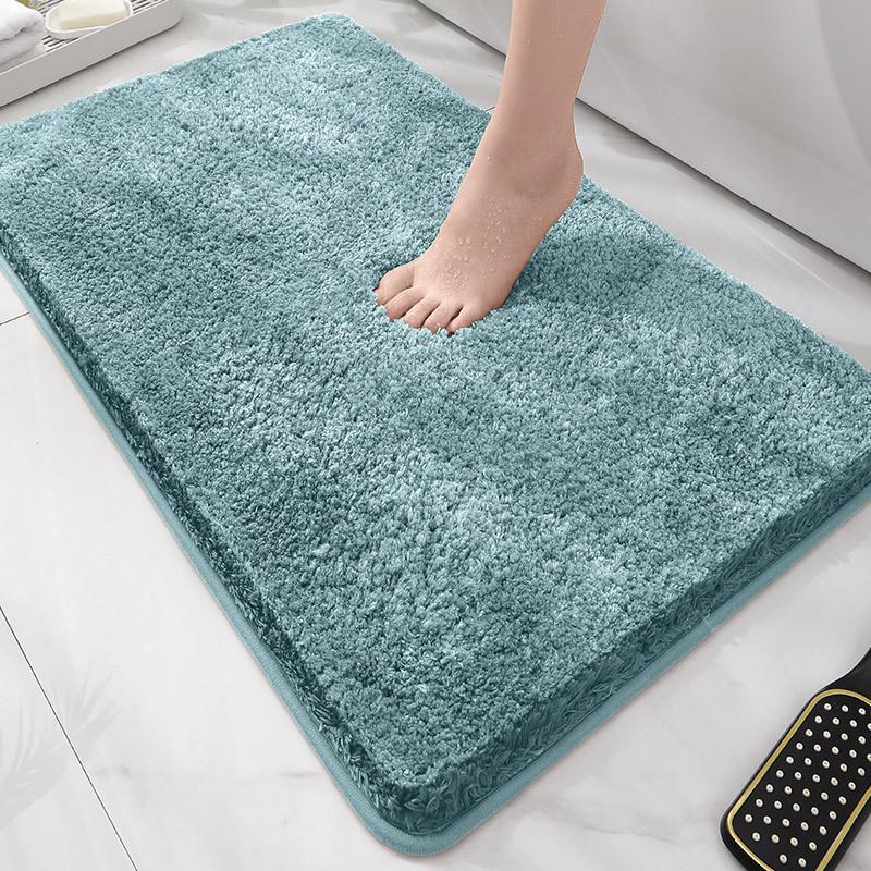 Toilet Absorbent Floor Mat Bathroom Toilet U-Shaped Mat Toilet Entrance Door Non-Slip Foot Pad Toilet Carpet