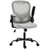 Ergonomic Office Chair, Mesh, Flip-Up Armrests, Adjustable Height, Rocking Function, Gray