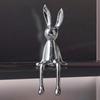 Nordic Long-Eared Sitting Rabbit Modern Rabbit Statues Rabbit Sculpture  Desk Shelf Decoration