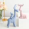 Reinfamilie-statue for hjemmedekor | Resin-figursett (Pakke med 4 stk.,)