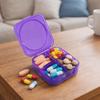 Large Capacity Rainbow Pill Organizer 4 Times a Day Vitamin Container  Fish Oils