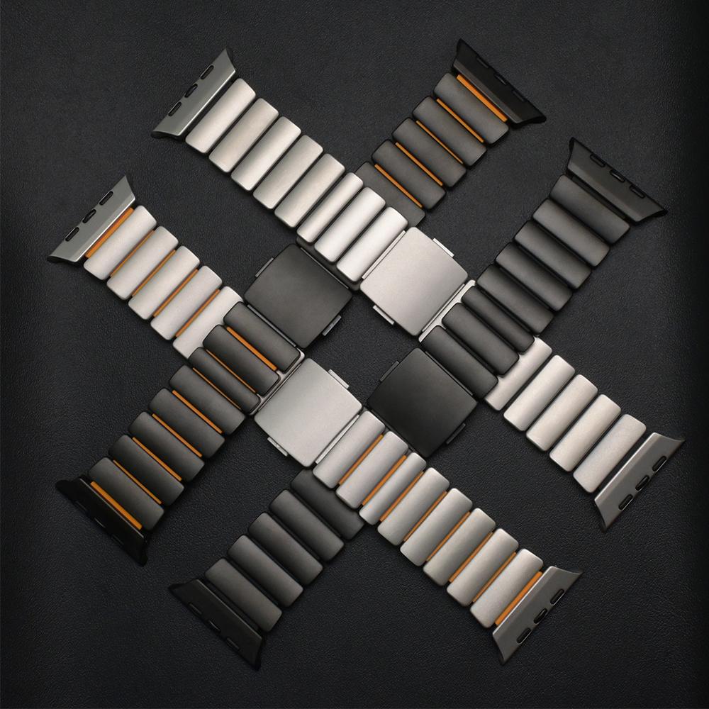 Cinturino in Titanio+Custodia in TPU per Apple Watch Ultra 3 2 49mm 46mm 45mm 44mm Braccialetto da Uomo d'Affari per iwatch 11 10 9 8 7 6 5 4 SE Cinturino