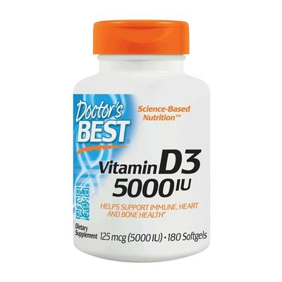 Vitamin D3 5000 IU, 180 Softgels