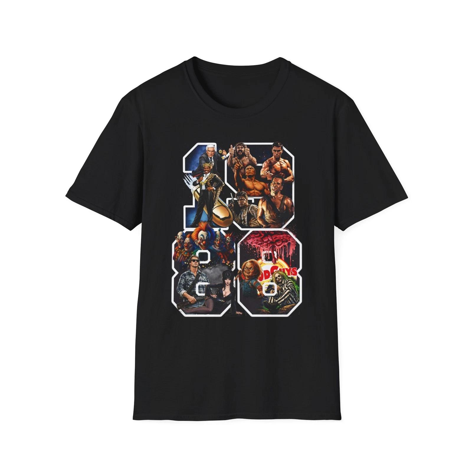 1988 Popular Movies T-Shirt | Retro 80s Film Typography S