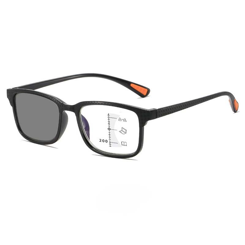 Advanced Simplicity Photochromic Multifocal Reading Glasses Ultra Light Square Frame Eye Protection To +4 0
