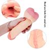 MoDi Reusable Penis Sleeve Extender Realistic Penis Condom Silicone Extension Sex Toy for Men Cock Enlarger Condom Soft Dildo