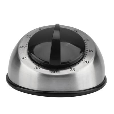 Temporizador de cocina de acero inoxidable de 60 minutos Temporizador mecánico de cuerda Recordatorio de tiempo
