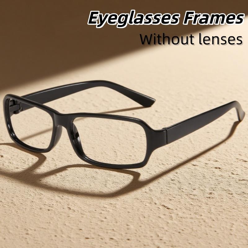 Retro Small Square Frame Eyeglasses Ultra Light Comfortable Without Lenses for Men Women Classic Fashionable