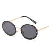 Luxury Diamond Oval Sunglasses For Men And Women Small Frame Fashion Shades With Uv400 Protection