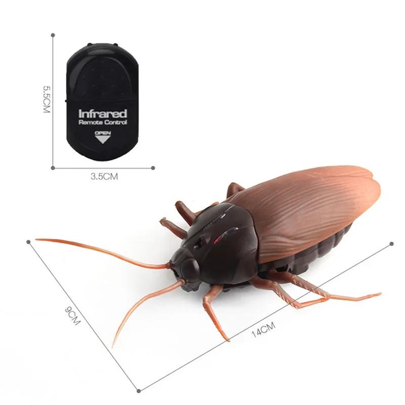 Electric Trick Cockroach Pet Rc Simulation Animal Robotic Remote Control Ant Toy Halloween Xmas Mini Gift For Adult Prank Insect