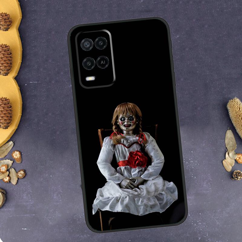 Annabelle Horror Movie Phone Case For Oppo A79 A18 A38 A58 A78 A98 A17 A40 A60 A80 A16 A76 A96 A15 A74 A94 A54 A77