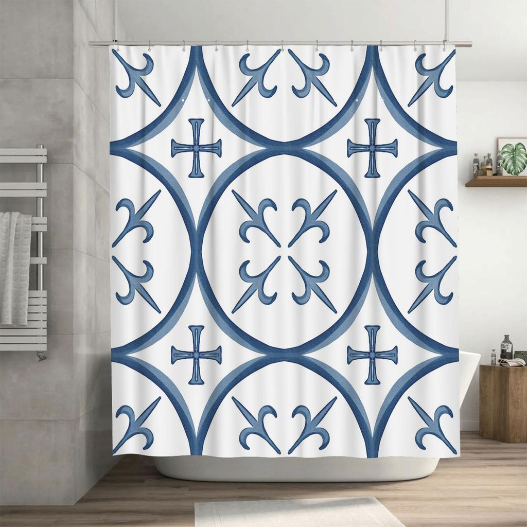Home Shower Curtains for Bathroom Waterproof Fabric Modern Nordic Style Bathroom Curtains Shower Curtain 180x200 240x180 Aaaa