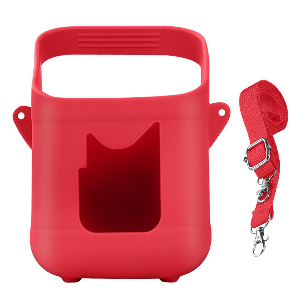 Silicone Protective Case with Easy To Carry Handle Soft Anti-Slip Protective Sleeve Compatible for Toniebox 1&2 Audio Player