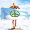 Microfiber Sand Free Beach Towel Super Absorbent Lightweight ThinTowel Blanket for Travel Pool Swimming Bath Camping Love&Peace