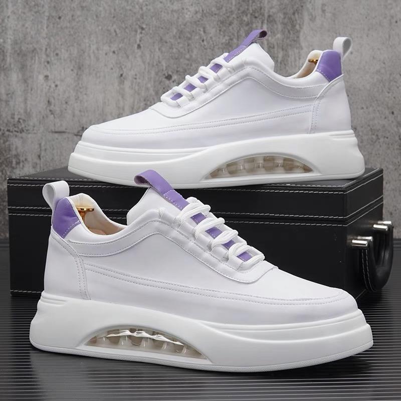 Fashion Men's Shoes White 2025 Autumn New Trend Versatile Casual Sports Shoes Men's Thick Sole Light Non-slip Breathable Shoes for Men