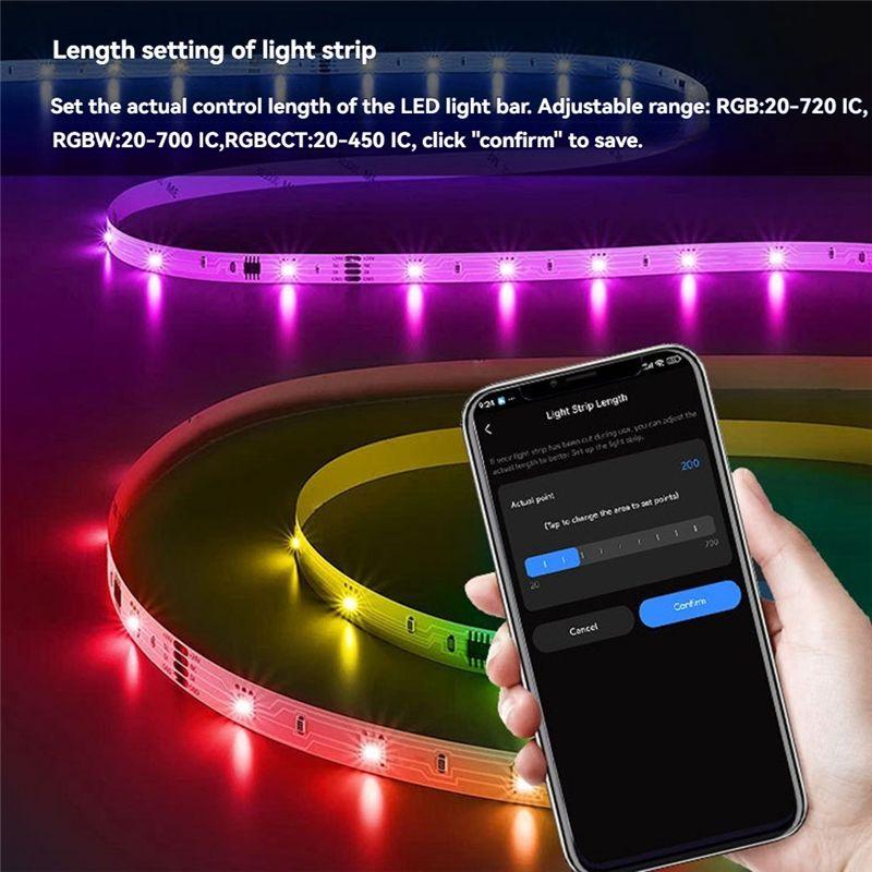 A84X-DR03W TUYA SPI WIFI RGB LED Controller Dimmer Work With Google Alexa Home Wifi Wireless Control For RGB LED Strip