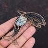 Blue Scheelite Pendant Copper Wire Wrapped Pendant Handmade Gemstone Pendant Copper Jewelry Awesome Fish Pendant Wire Wrap Jewelry For Gift