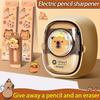 Kawaii Electric Pencil Sharpener Automatic Cute Capybara School Supplies Stationery Students Creative Durable Back To Schooltool