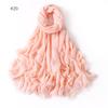 Fashion Muslim Cotton Rayon Modal Hijab For Women Headscarf Long Shawls Islam Hijab Turbans Head Wrap Solid Fringe Scarves
