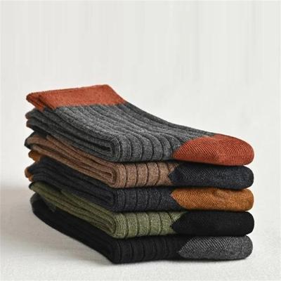 Men'S Mid Length Sports Socks Male Color Blocking Sweat Absorbing Breathable All Season Universal Casual Cotton Socks 1-10 Pairs