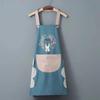 Hang-Neck Waterproof Kitchen Apron with Hand-Wiping Sides