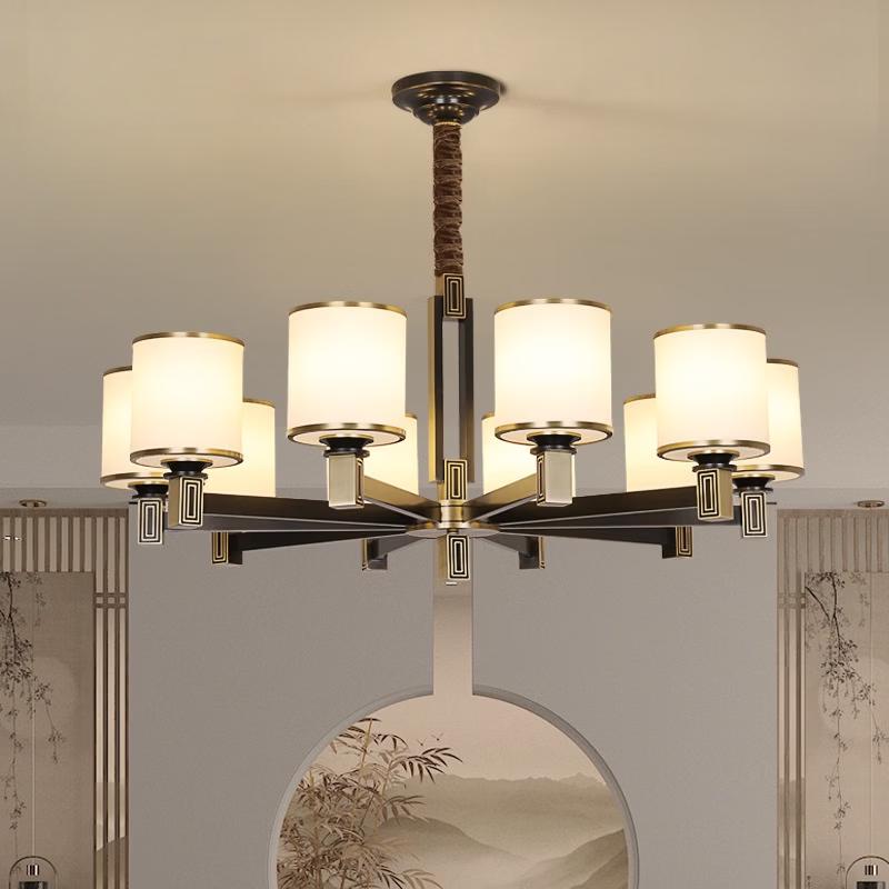 Lampadario in Rame Stile Cinese Moderno Oeny