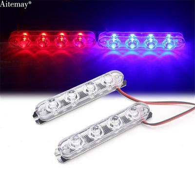 Luci di Emergenza per Auto 2x3LED DC 12V Luce Stroboscopica per Auto Blu/Rosso Ambra Lampada Lampeggiante di Avvertimento Luci di Marcia Diurna per Auto per Tutte le Auto