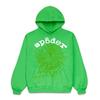 European and American Trendy Brand Sp5der Spider Web Print Hooded Sweater for Men and Women Loose Heavy Fleece Hip Hop Couple Hoodie