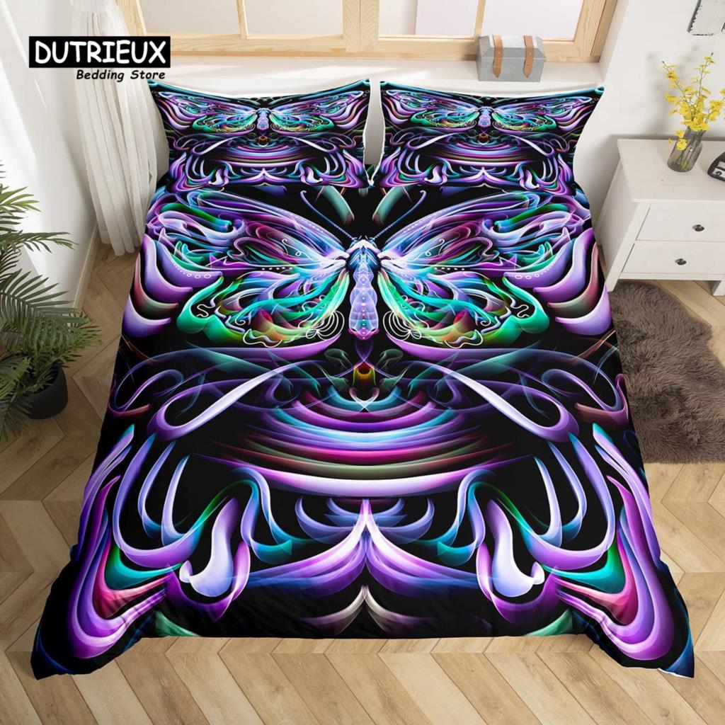 Bohemian Mandala Bettwäsche-Set, 3-teiliges Bettwäsche-Set, Weiche Bequeme Atmungsaktive Bettbezüge, Für Schlafzimmer Gästezimmer Dekor