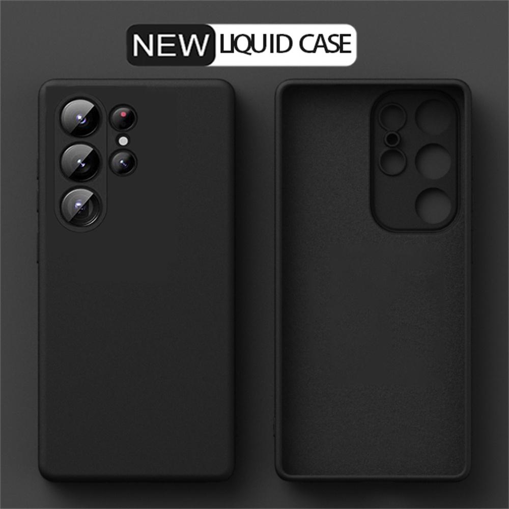 For For Samsung Galaxy S25 S24 S23 S22 S21 Plus Ultra Liquid Silicone Case A54 A34 A53 A52 A41 A51 A52 Soft Cover Phone Accessories