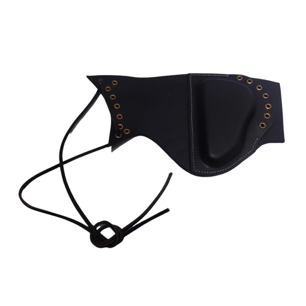 WWII U.S. Garand Leather Sniper Rifle Cheek Pad Black - Reproduction WW-MU76-FSNE