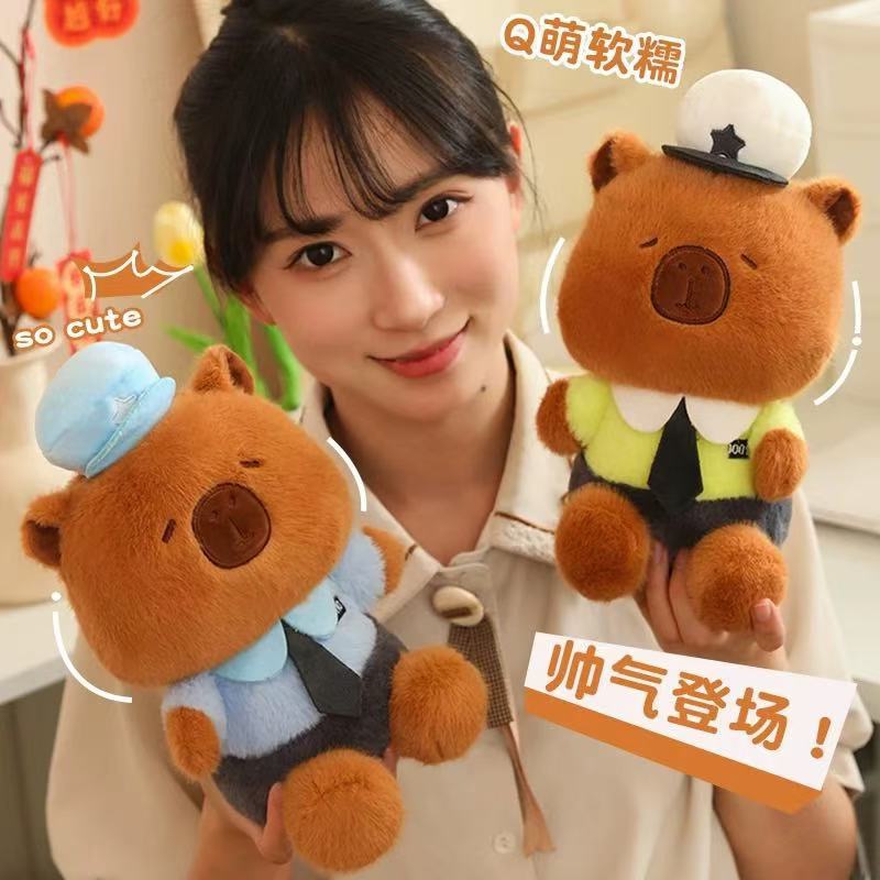 Cute Turtle Bag Capybara Doll Best Friend Doll Plush Toy Girl Birthday Gift