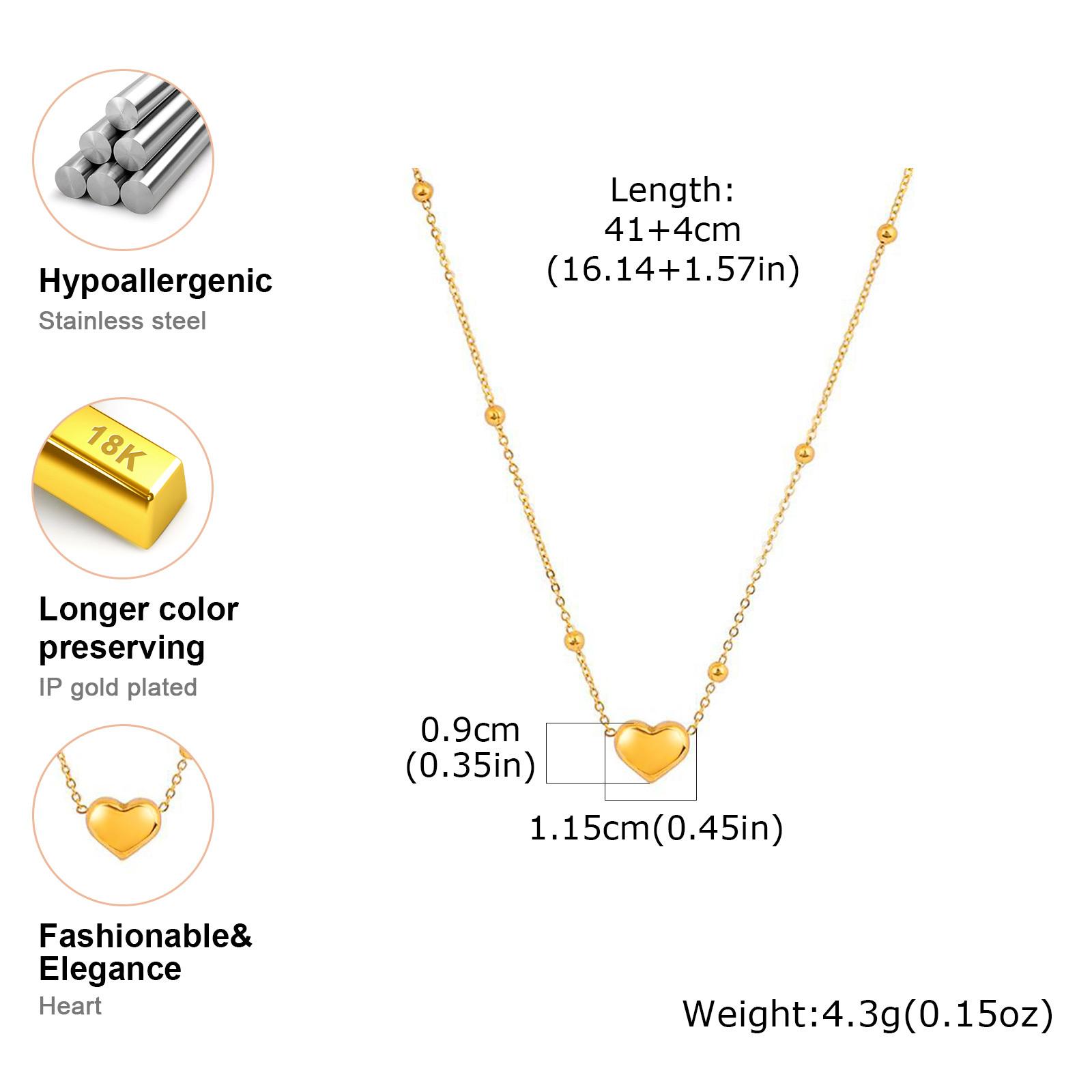 

Vnox Luxury Multiple Zircon Heart Pendants Collar Women s Stainless Steel Chain Necklace Statement Love Charms Jewelry Gift