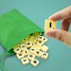 2-4 Personen Englische Rechtschreibung Solitär Box Alphabet Schach Lernspielzeug Reise Englisches Alphabet Scrabble Puzzle Brettspiel