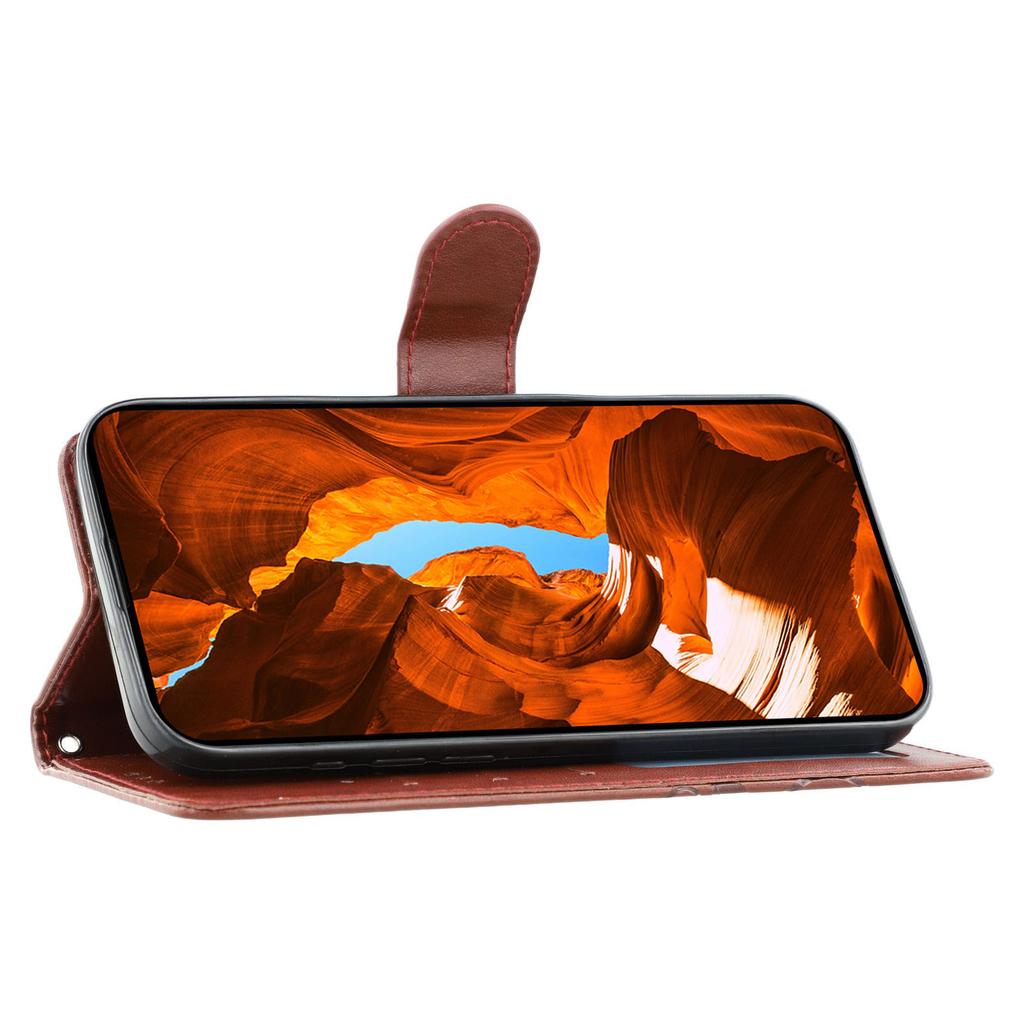 For Xiaomi 14T Pro Case Wallet Stand Imprinted Rose Butterfly PU Leather Phone Cover