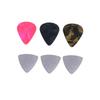 TUOREN Guitar Pick Holder Set of Holds 3 Stainless Steel Picks and 3 Colorful Celluloid Perfect for Electric and Ukulele Blue Necklace, 2, Picks,
